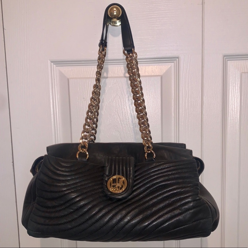 Henri Bendel Quilted Leather Satchel